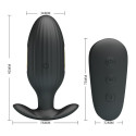 PRETTY LOVE - VIBRATEUR ANAL RECHARGEABLE KELLY PLUG NOIR 7 