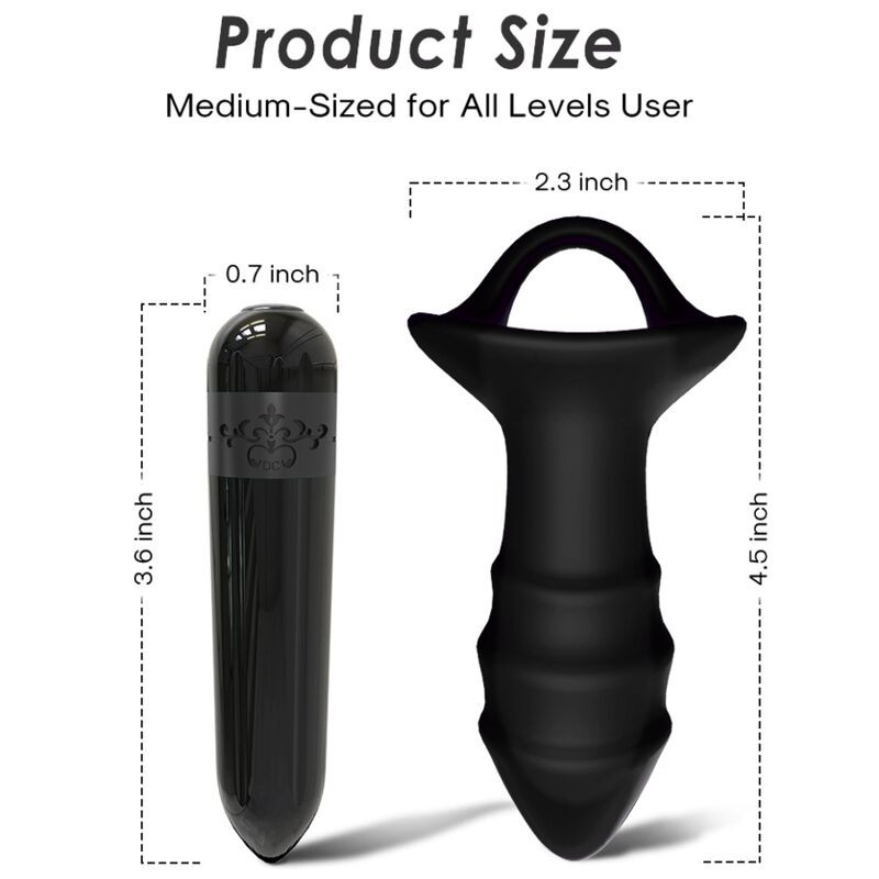 ARMONY - KYLIN FINGERVIBRATOR & ANALPLUG FERNBEDIENUNG SCHWARZ 3 