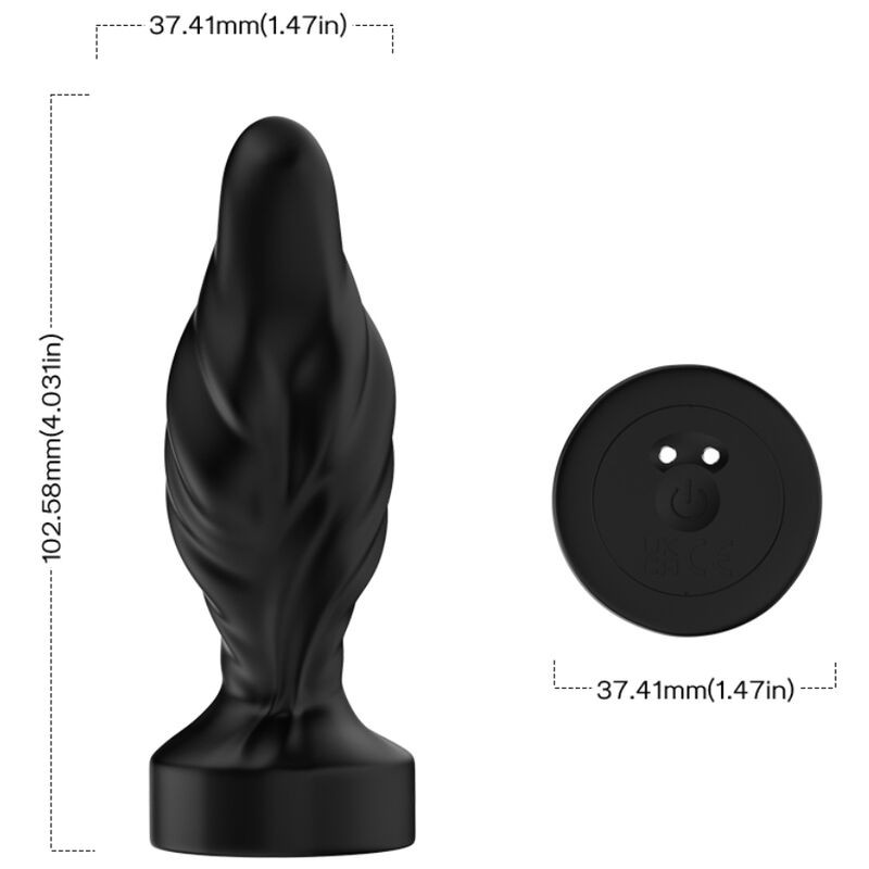 ARMONY - VIBRATOR & ANAL PLUG REMOTE CONTROL BLACK 3 