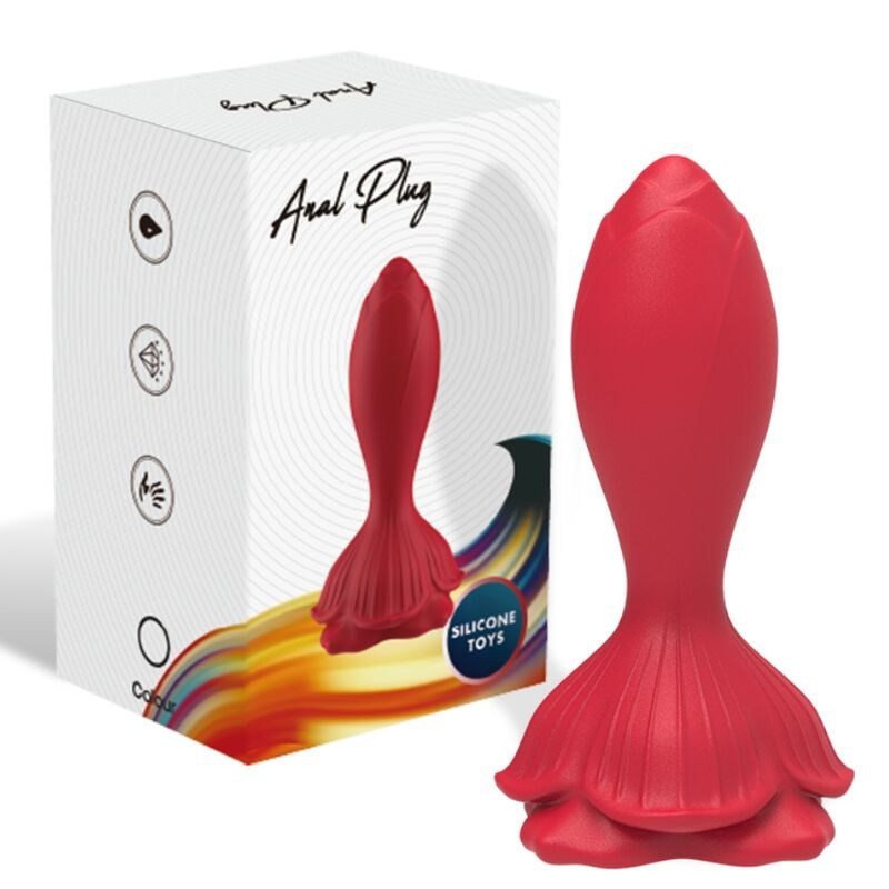 ARMONY - VIBRATORE ROSA E TELECOMANDO PICCOLO PLUG ANALE ROSSO 4 