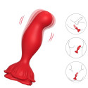 ARMONY - VIBRATORE ROSA E TELECOMANDO PLUG ANALE ROSSO 3 