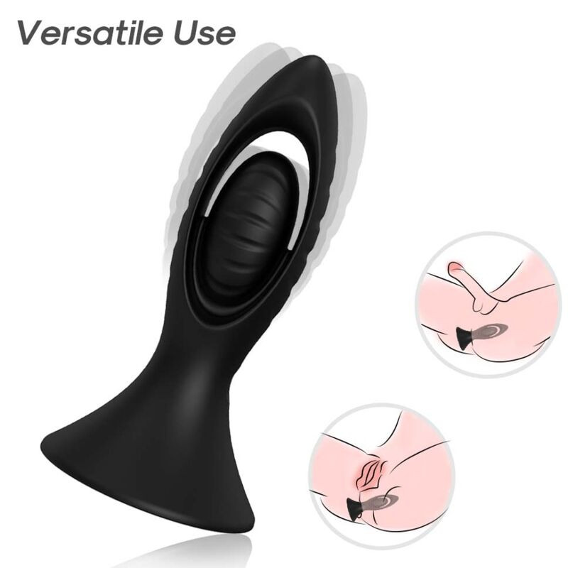 ARMONY - VIBRATOR & ANAL PLUG SILICONE BLACK 1 