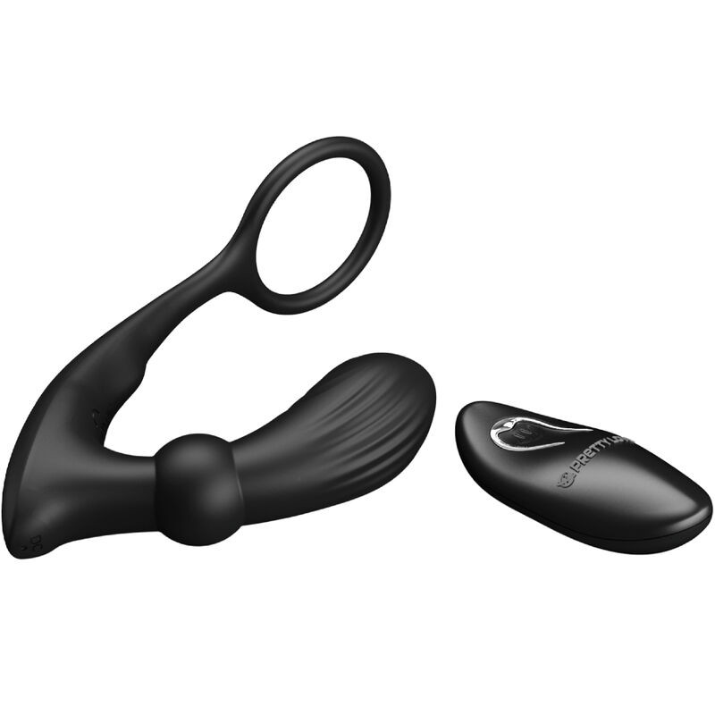 PRETTY LOVE - WARREN BLACK ANALRING & VIBRATOR 2 