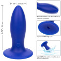 CALEXOTICS - ADMIRAL TORPEDO ANAL PLUG VIBRATOR BLUE 3 