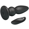 MR PLAY - POWERFUL VIBRATOR REMOTE CONTROL ANAL PLUG BLACK 2 