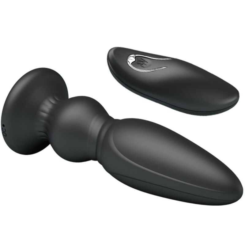 MR PLAY - POWERFUL VIBRATOR REMOTE CONTROL ANAL PLUG BLACK 3 