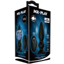 MR PLAY - POWERFUL VIBRATOR REMOTE CONTROL ANAL PLUG BLACK 8 