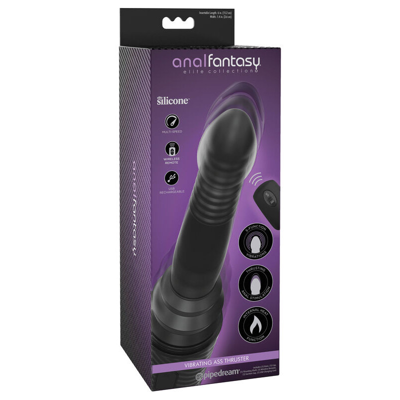 ANAL FANTASY ELITE COLLECTION - VIBRATEUR ANAL HAUT ET BAS ET EFFET CHALEUR 2 