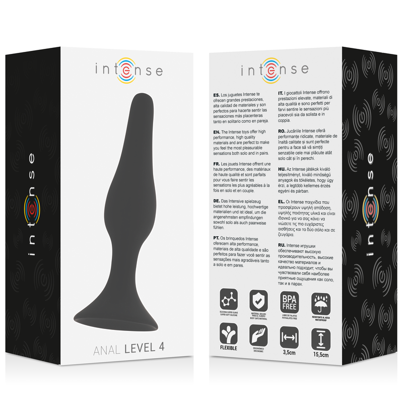 INTENSE - ANAL LEVEL 4 15.5CM BLACK 3 