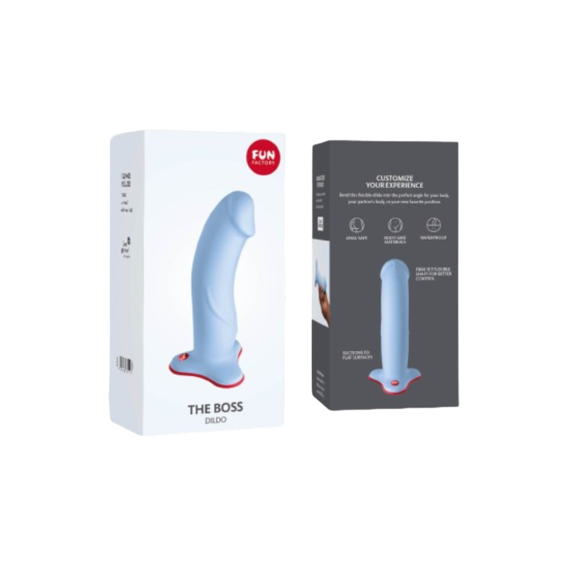 FUN FACTORY - THE BOSS REALISTISCHER DILDO TAUBENBLAU 3 