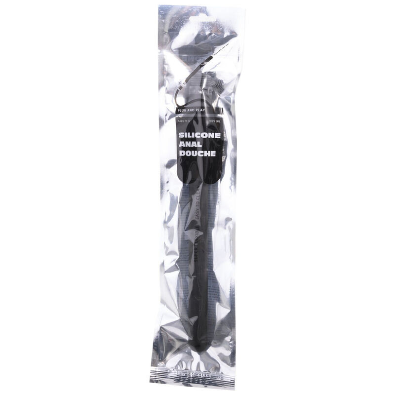 ALL BLACK - DOUCHE ANAL SILICONE SISTEMA STOPPER 27 CM 1 