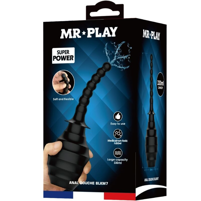 MR PLAY - ANAL DOUCHE BLKM7 SUPER POWER BLACK 6 