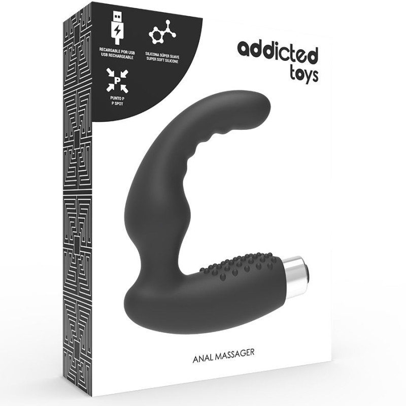 ADDICTED TOYS - VIBRATORE PROSTATICO RICARICABILE MODELLO 2 - NERO 4 