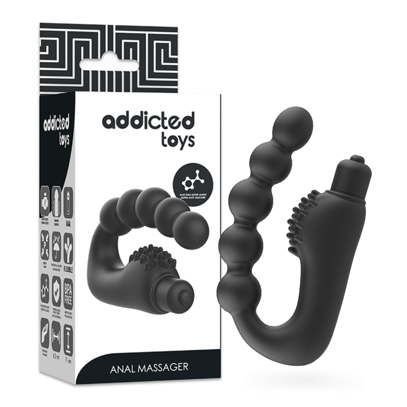 ADDICTED TOYS - MASSEUR ANAL PROSTATIQUE AVEC VIBRATION 1 