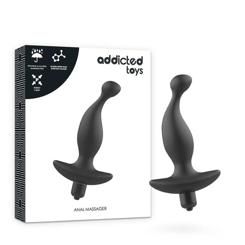 ADDICTED TOYS - ANAL MASSAGER WITH BLACK VIBRATIONMODEL 1 1 