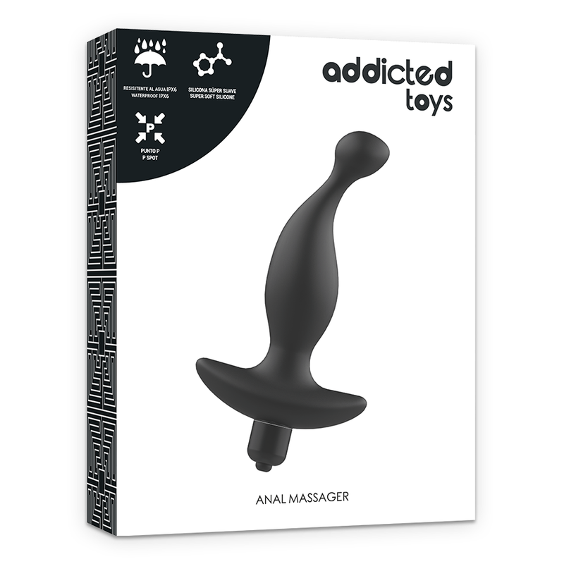 ADDICTED TOYS - ANAL MASSAGER WITH BLACK VIBRATIONMODEL 1 5 