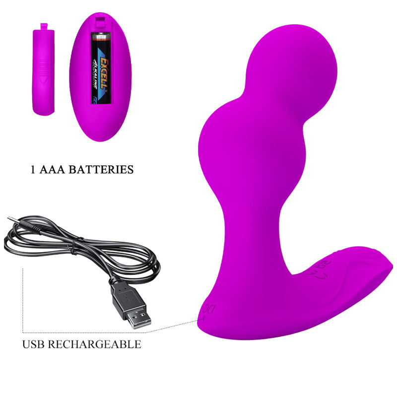 PRETTY LOVE - MASSAGER VIBRATEUR ANAL TERRANCE AVEC TÉLÉCOMMANDE 6 