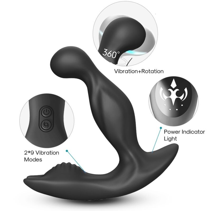 ARMONY - BAT KING VIBRATOR ANAL PROSTATE ROTATOR REMOTE CONTROL BLACK 1 