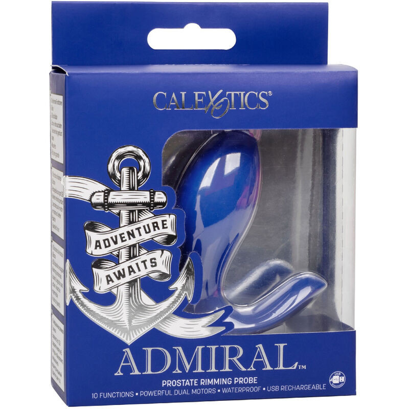 CALEXOTICS - ADMIRAL STIMOLATORE E VIBRATORE RIMMING DELLA PROSTATA BLU 4 