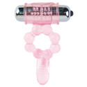 BAILE - ANNEAU SILICONE 10 RYTHMES DE LANGUE AVEC VIBRATION ROSE 2 