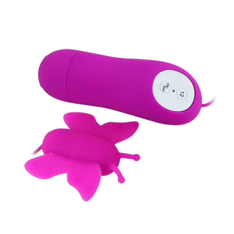 BAILE - LOVE EGGS STIMULATEUR DE CLITORIS PAPILLON 12 VITESSES TÉLÉCOMMANDE LILAS 1 