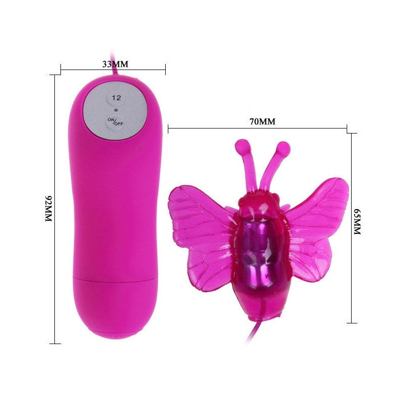 BAILE - CUTE SECRET BUTTERFLY STIMULATOR VIBRATOR 12V 4 