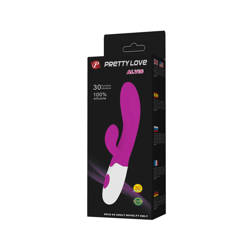 PRETTY LOVE - FLIRTATION VIBRATEUR ALVIS AVEC STIMULATEUR DE CLITORIS 8 