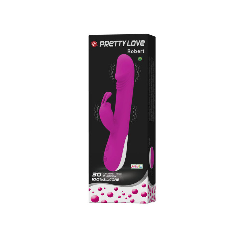 PRETTY LOVE - FLIRTATION ROBERT VIBRATOR WITH CLITORIS STIMULATOR 5 