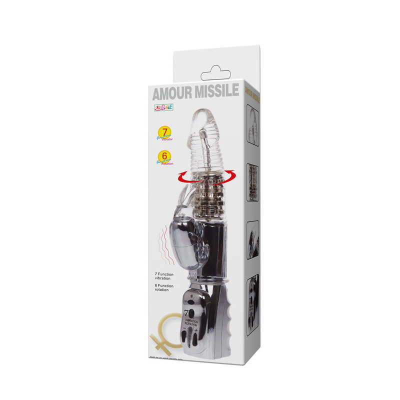 BAILE - AMOUR MISSILE TRANSPARENT ROTATOR 26.5 CM 7 