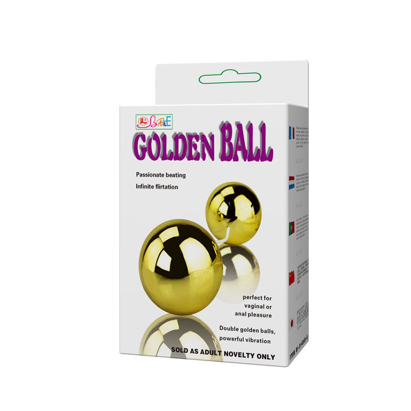 BAILE - GOLDENER VIBRATOR MIT CHINESISCHEN BLLEN 6 