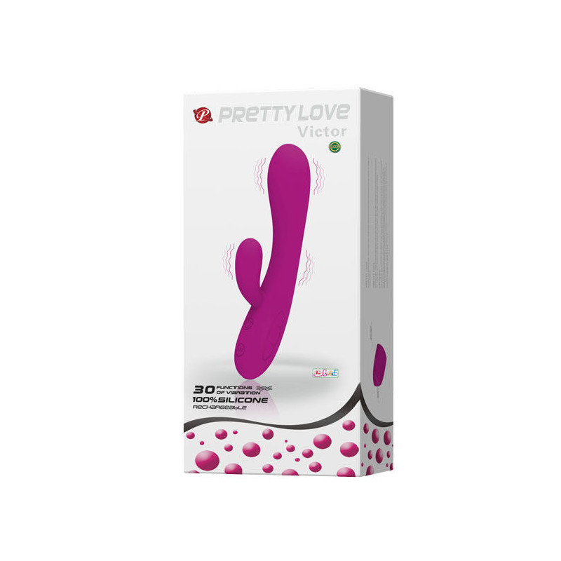 PRETTY LOVE - SMART VIBRATEUR VICTOR AVEC STIMULATEUR DE CLITORIS 9 