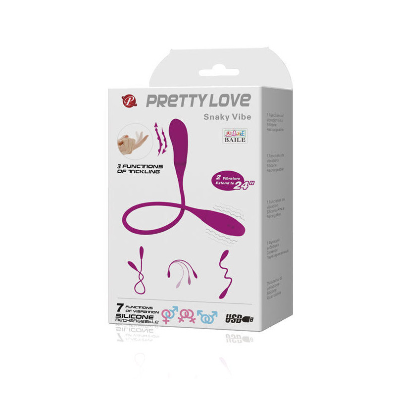 PRETTY LOVE - SMART SNAKY VIBE VIBRATOR 7 V + 3 TICKLING 9 