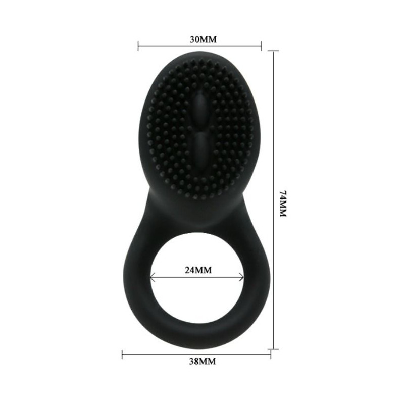 PRETTY LOVE - COBRA VIBRATOR RING BLACK 4 