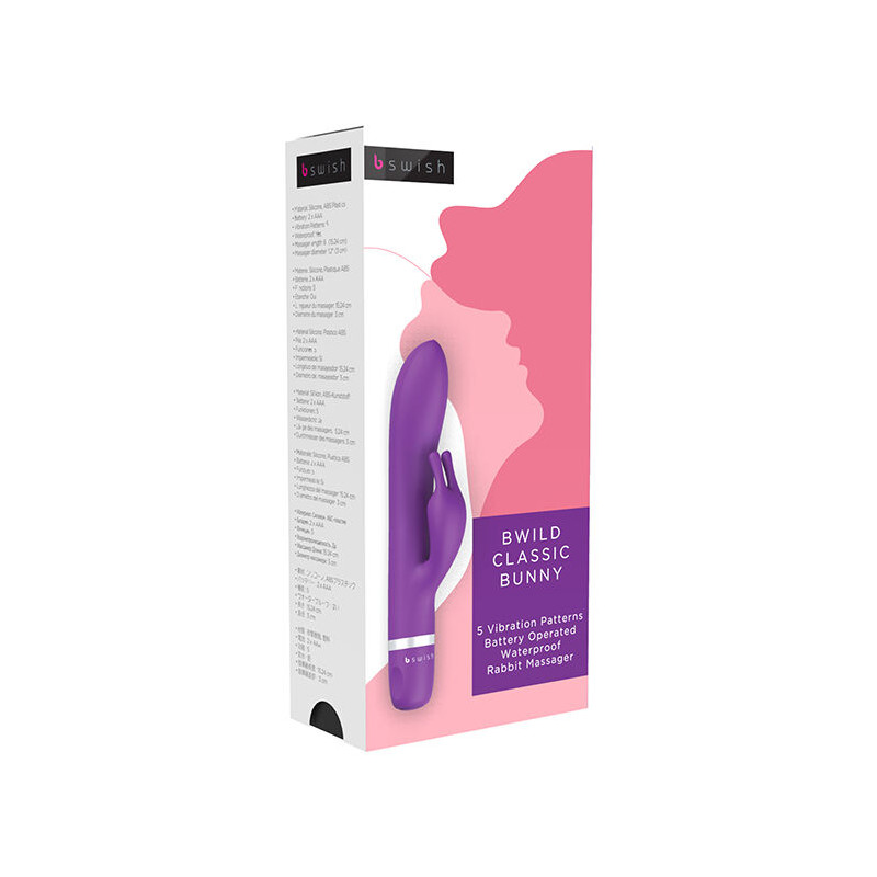 B SWISH - BWILD CLASSIC MASSAGER WITH LILAC RABBIT 1 