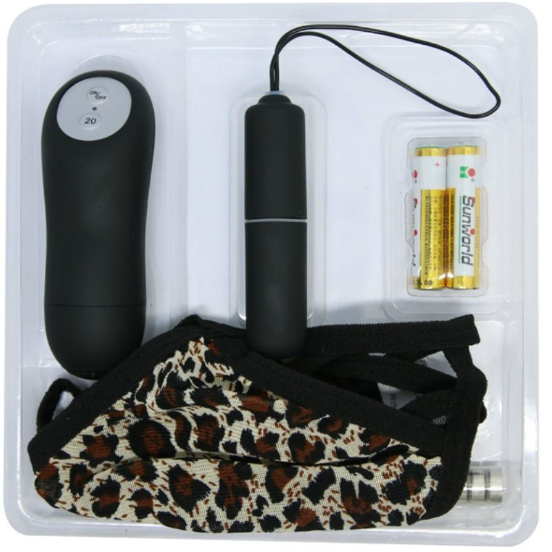 BAILE - THONG WITH VIBRATING BULLET AND CONTROL 5 