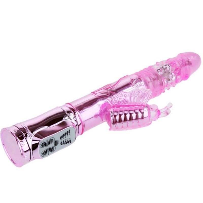 BAILE - VIBRATEUR RECHARGEABLE AVEC STIMULATEUR DE PAPILLON ROTATION ET THROBBING 2 