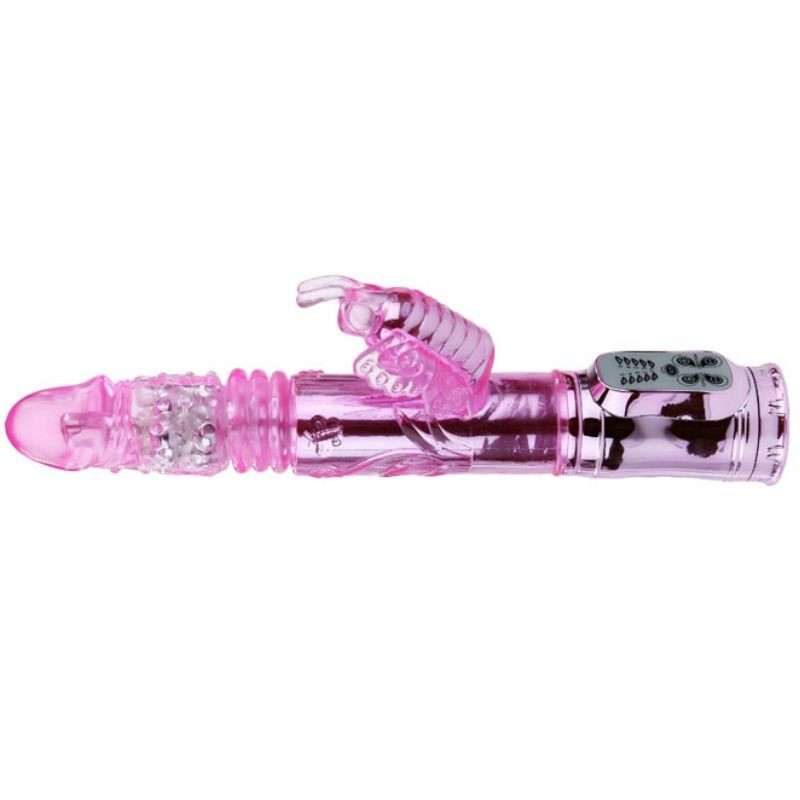 BAILE - WIEDERAUFLADBARER VIBRATOR MIT ROTATION UND POCHENDEN SCHMETTERLINGSSTIMULATOR 4 