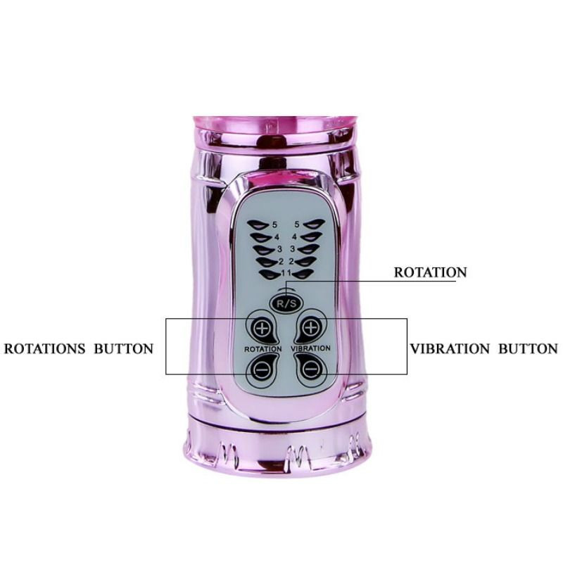 BAILE - WIEDERAUFLADBARER VIBRATOR MIT ROTATION UND POCHENDEN SCHMETTERLINGSSTIMULATOR 9 