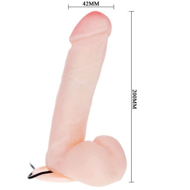 BAILE - REALISTIC DILDO WITH VIBRATION AND ROTATION 20 CM 3 