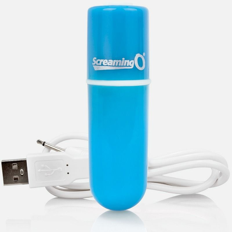 SCREAMING O - RECHARGEABLE VIBRATING BULLET VOOOM BLUE 1 