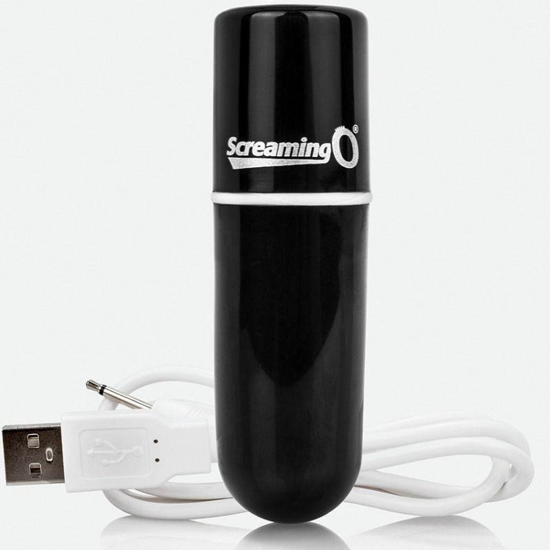 SCREAMING O - RECHARGEABLE VIBRATING BULLET VOOOM BLACK 1 