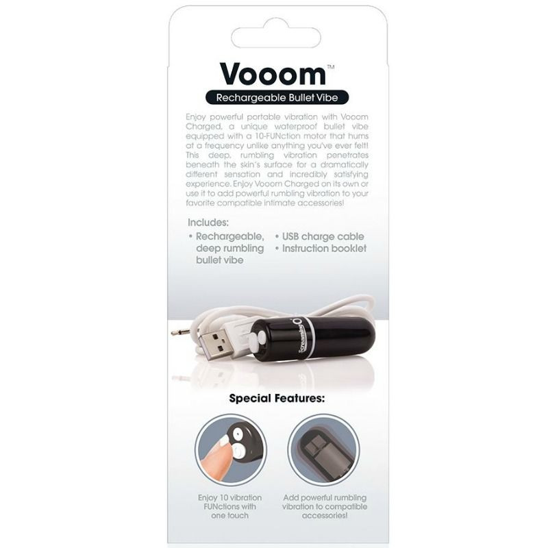 SCREAMING O - RECHARGEABLE VIBRATING BULLET VOOOM BLACK 3 