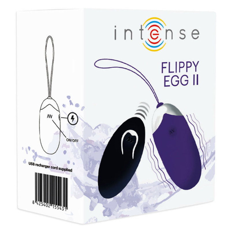 INTENSE - OEUF VIBRANT FLIPPY II AVEC TÉLÉCOMMANDE VIOLET 4 