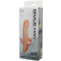 BAILE - BRAVE MAN PENIS COVER WITH CLIT AND ANAL STIMULATION FLESH 16.5 CM 9 