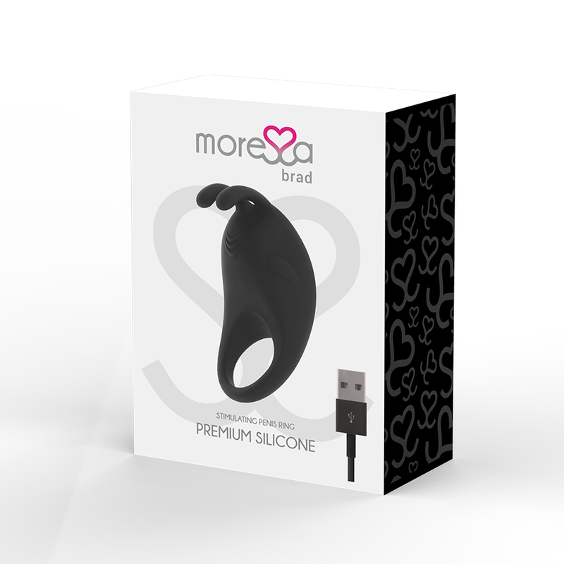 MORESSA - BRAD PREMIUM SILICONE RICARICABILE NERO 3 