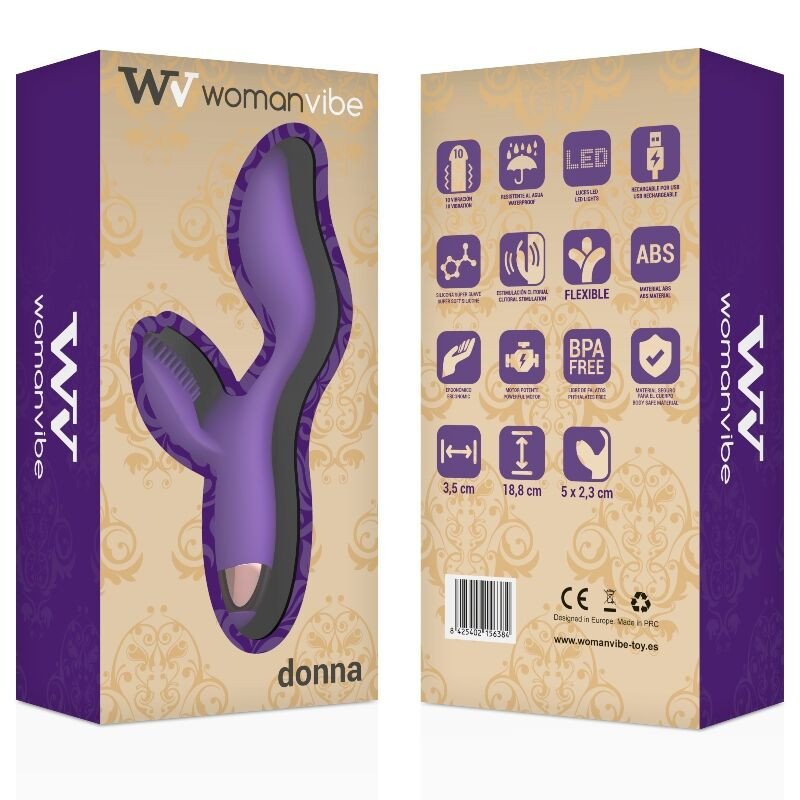 WOMANVIBE - DONNA RECHARGEABLE SILICONE VIBRATOR 6 