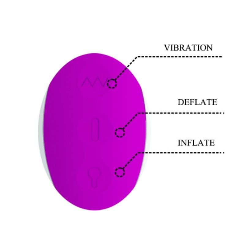 PRETTY LOVE - VIBRATORE GONFIABILE RICARICABILE DEMPSEY 4 