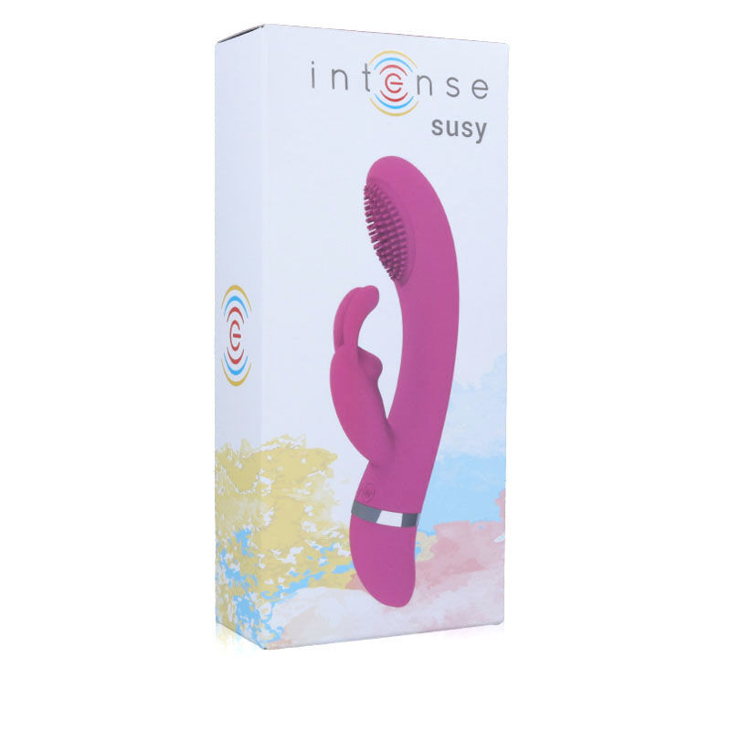 INTENSE - SUSY OSZILLIERENDER VIBRATOR AUS SILIKON KANINCHEN ROSA 2 