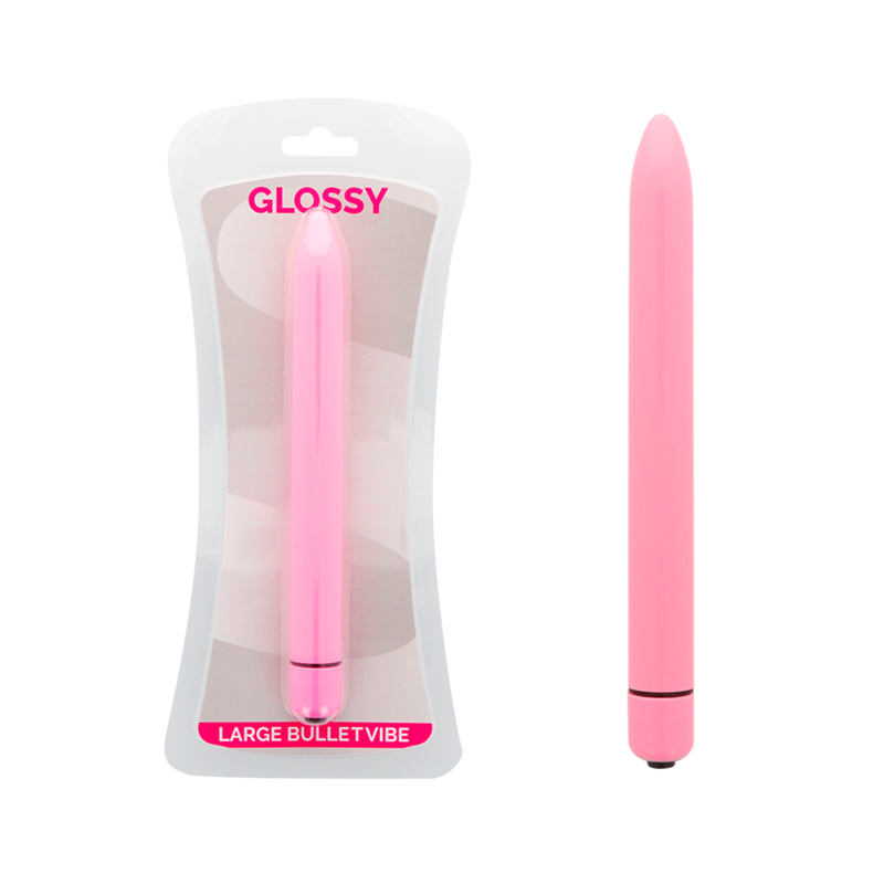 GLOSSY SLIM - VIBRATEUR ROSE 1 