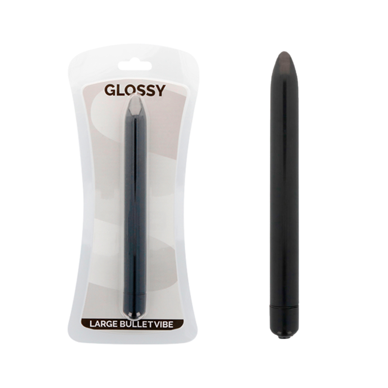 GLOSSY - SLIM VIBRATOR BLACK 1 